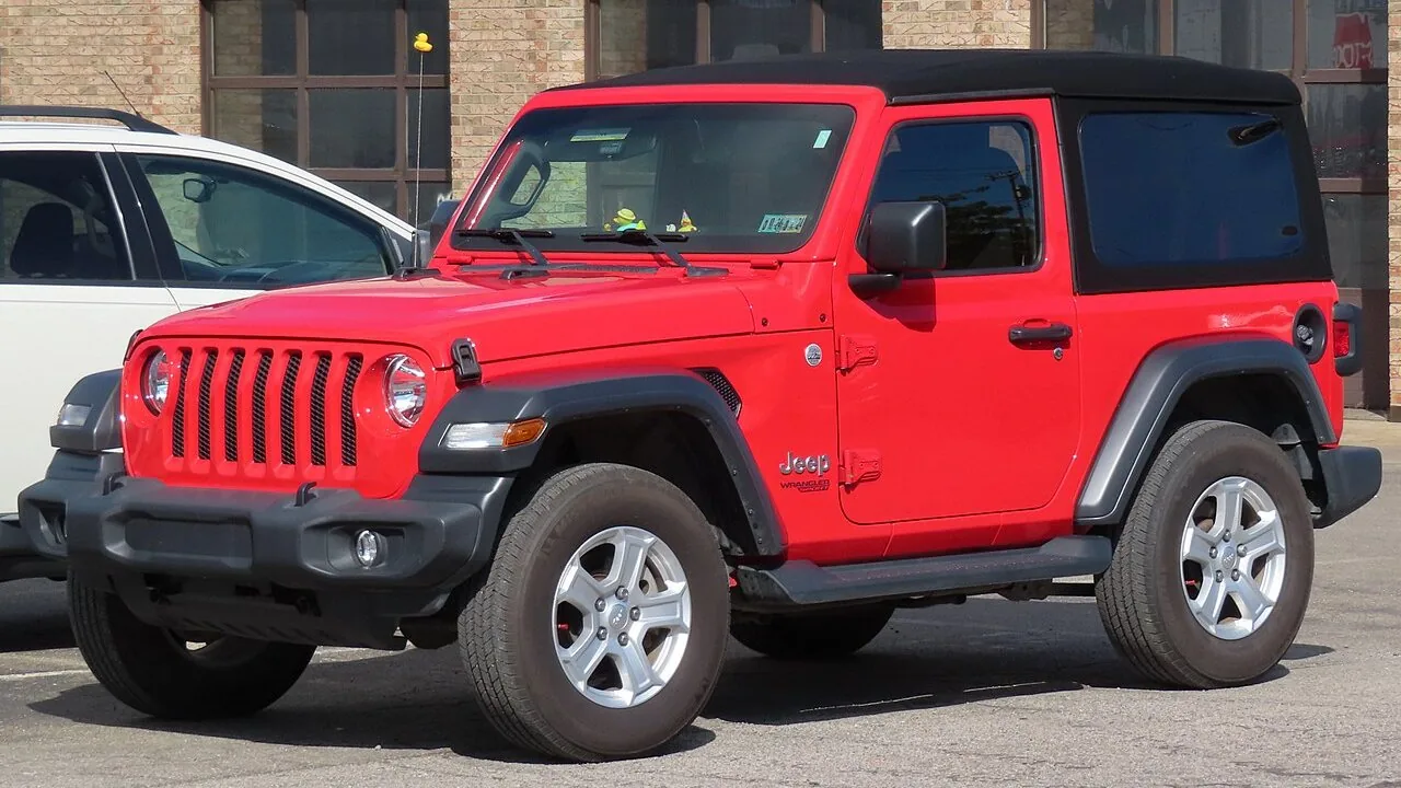 Jeep Wrangler de dos puertas, foto de referencia